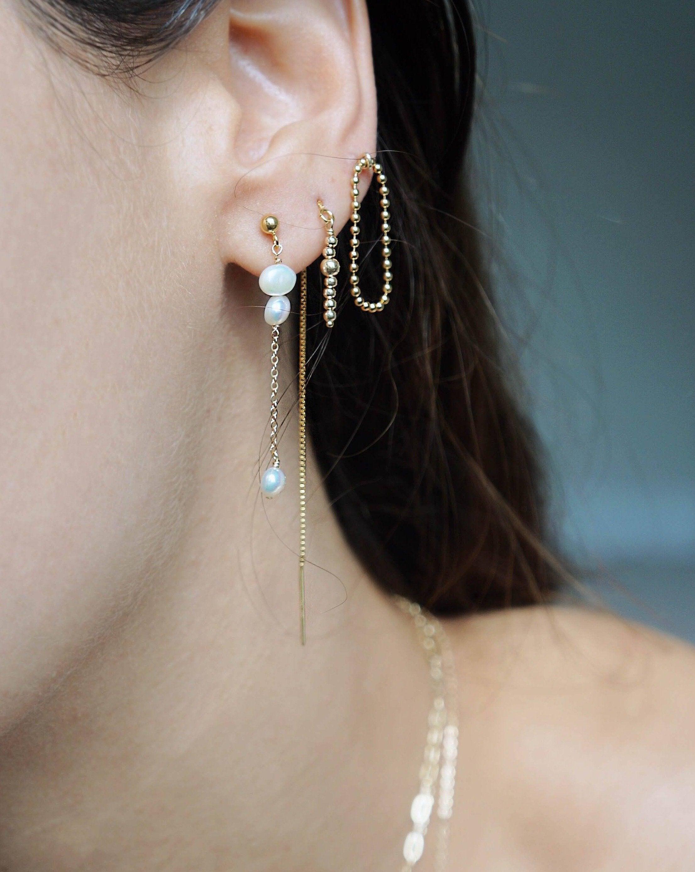 Laleh Elegant Gold-Plated Hoop Earrings for Women - Trendy Fashion Jewelry Gift for Parties & Everyday Wear