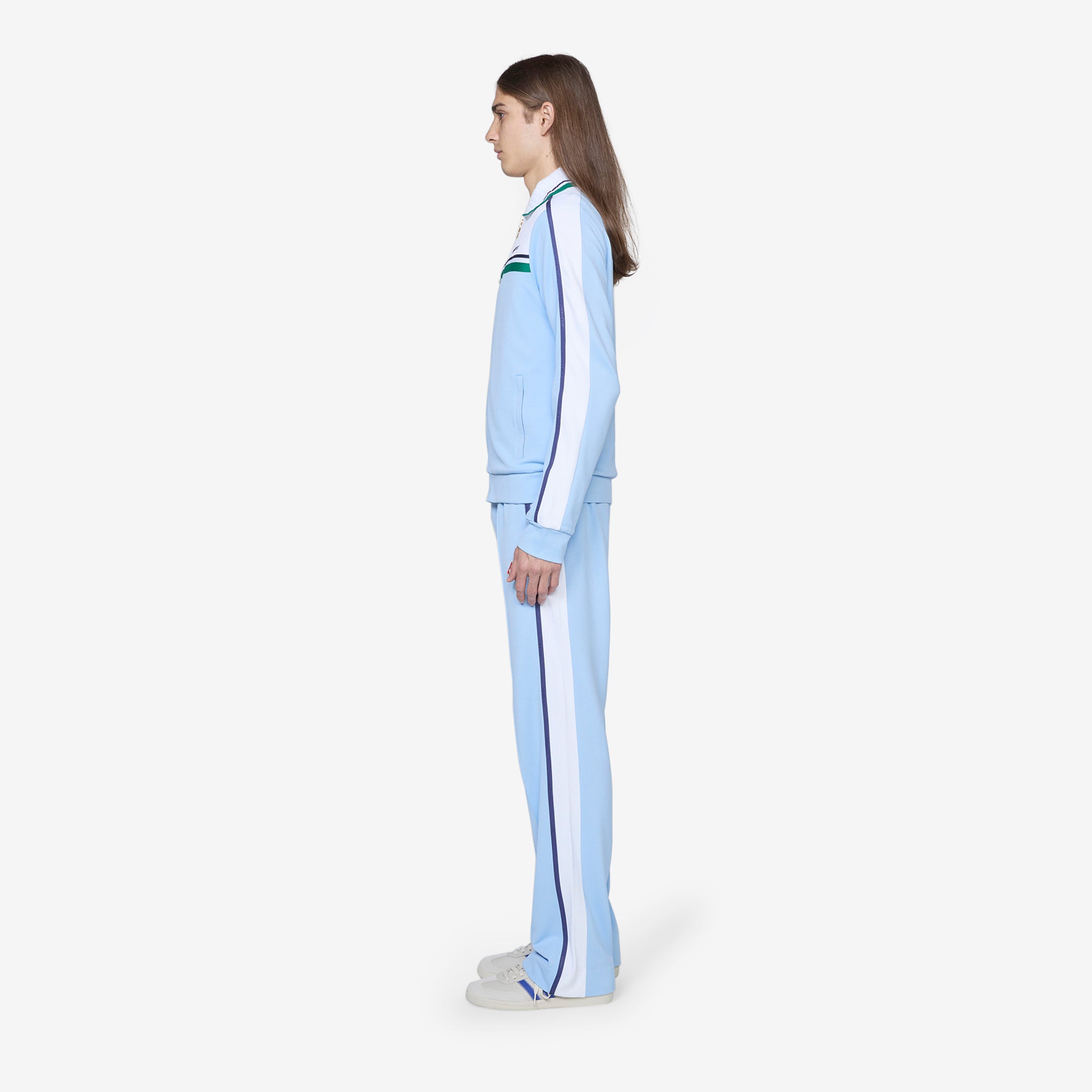 Women's High Waisted Track Pants - Soft Pale Blue Joggers for Running, Yoga & Lounge Wear - Comfortable Casual Athletic Bottoms