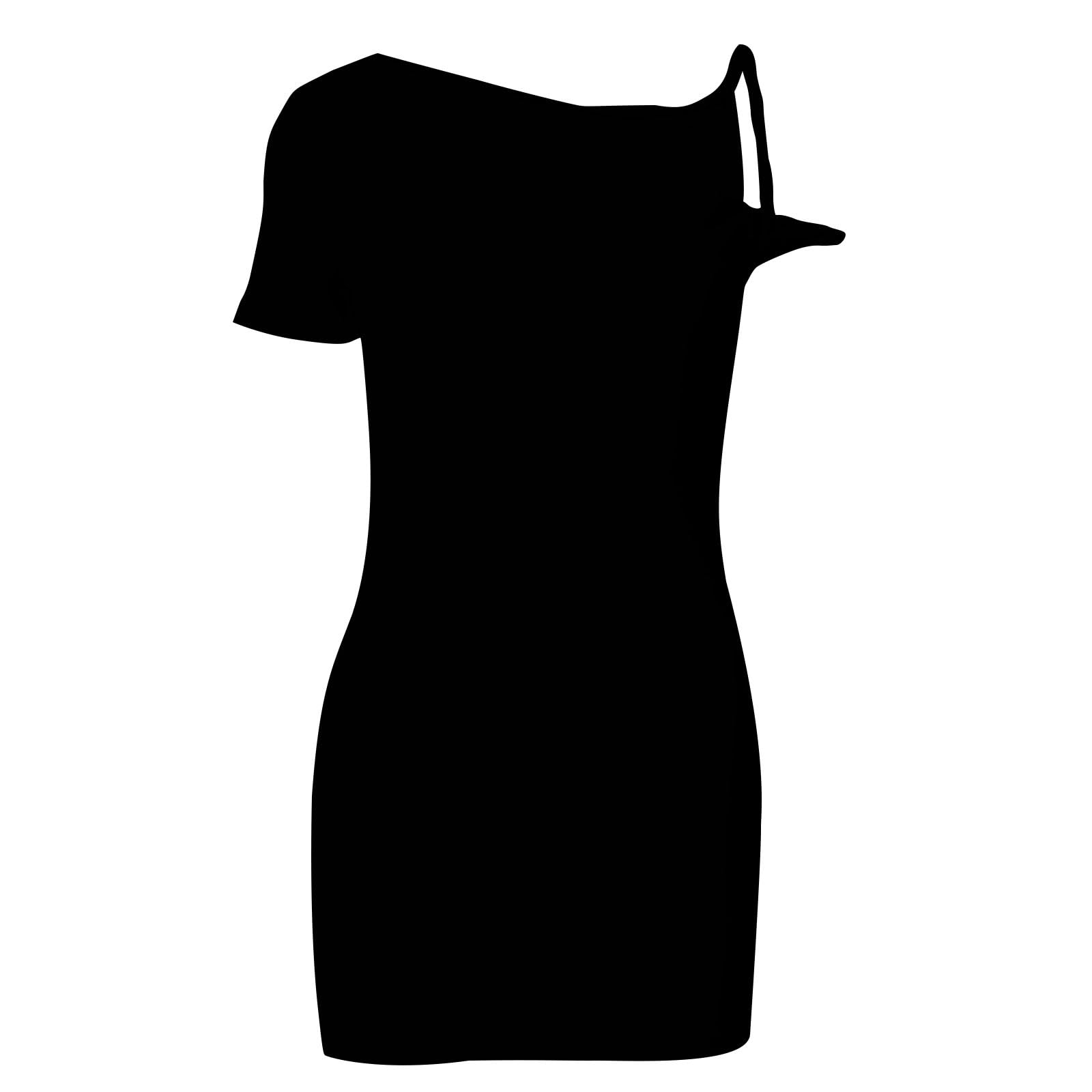 Sexy One Shoulder Wrap Dress for Women - Summer Short Sleeve Mini Bodycon Dress, Knee Length Slim Fit Solid Color Cocktail Party Dress | Perfect for Date Night, Club Wear & Beach Vacation Outfits