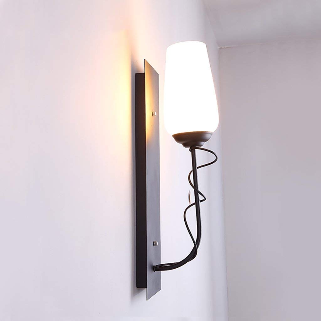 Modern Nordic Wall Mount Lamp - Industrial Retro Iron Wall Light for Hotel, Cafe, Living Room, Bar & Bedroom - Decorative Lighting for Aisle, Restaurant & Home Decor - Perfect for Ambient & Accent Lighting