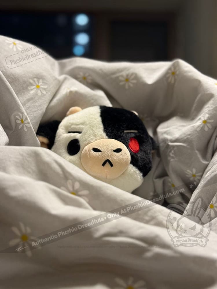 Plushie Dreadfuls Mad Cow Plush Stuffed Animal - Soft Cuddly Toy for Kids, Unique Gift for Horror Fans, Perfect for Halloween Decor & Movie Nights