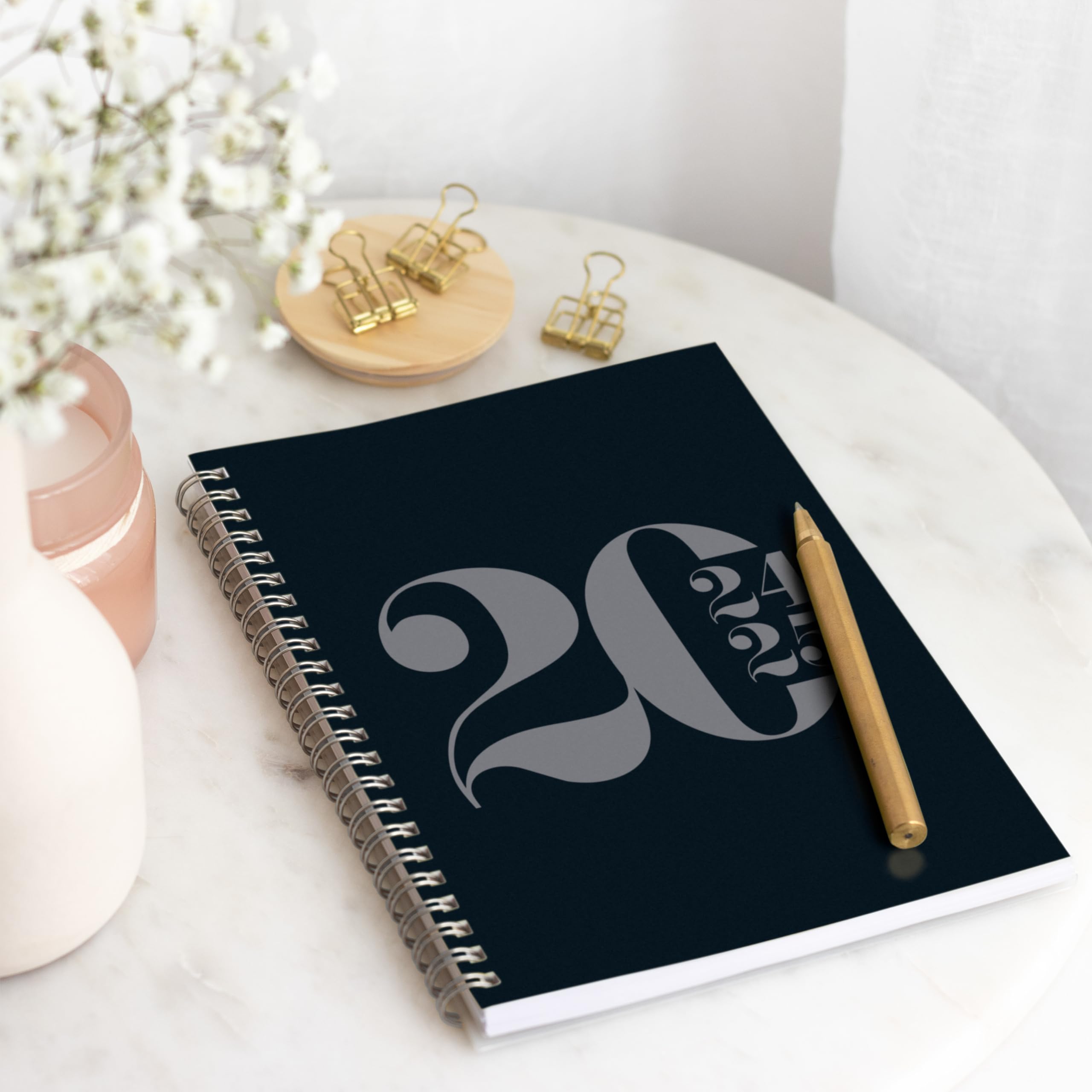 Rileys Diary 2024-2025 18-Month Academic Weekly Planner - Typographic Weekly & Monthly Calendar with Flexible Cover, Notes Pages & Twin-Wire Binding (8