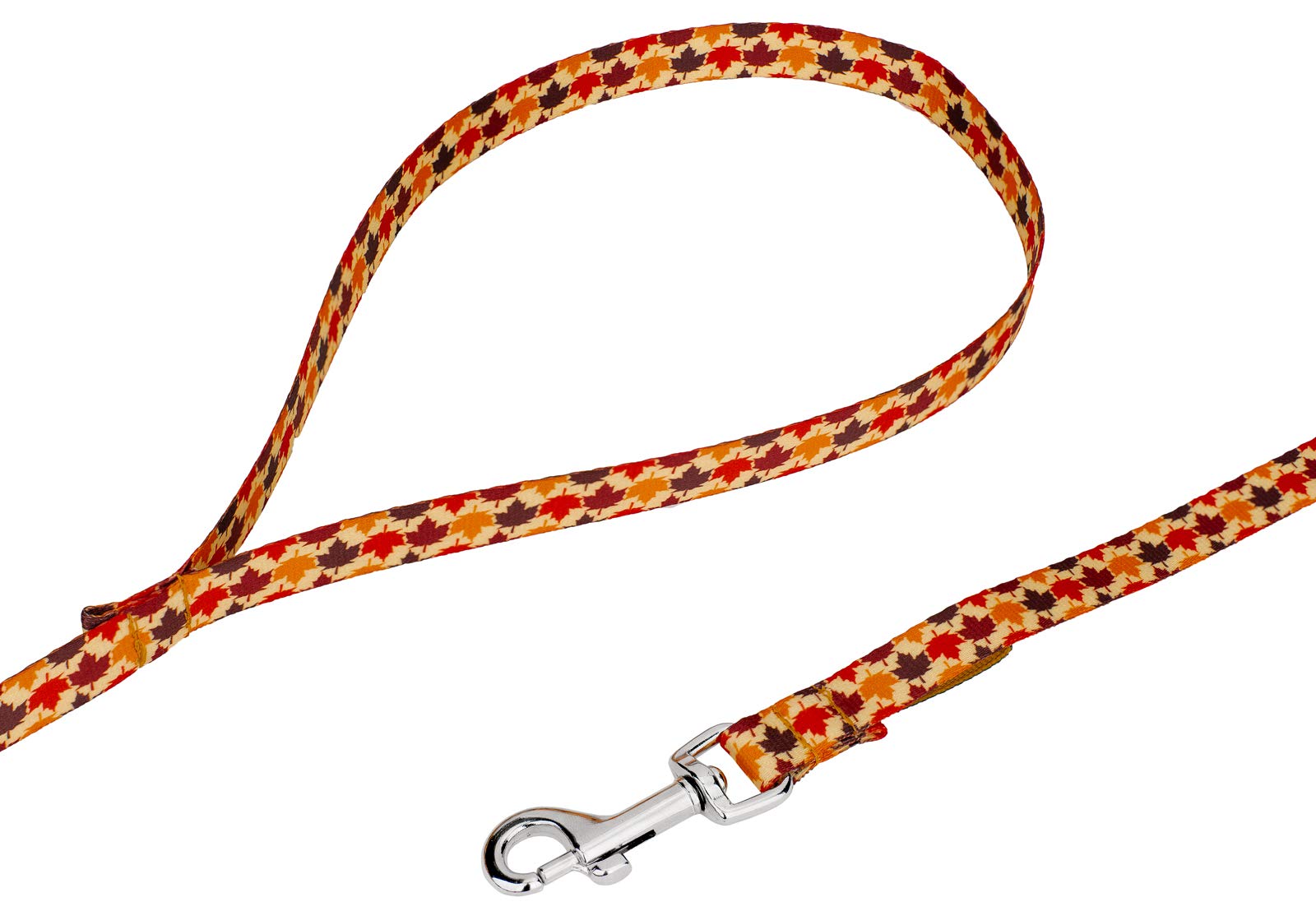 Country Brook Design - Nature Walk Dog Leash with Autumn Patterns (6 Foot, 1/2 Inch Wide) - Durable & Stylish Dog Walking Accessory for Fall Adventures, Park Visits, and Daily Walks