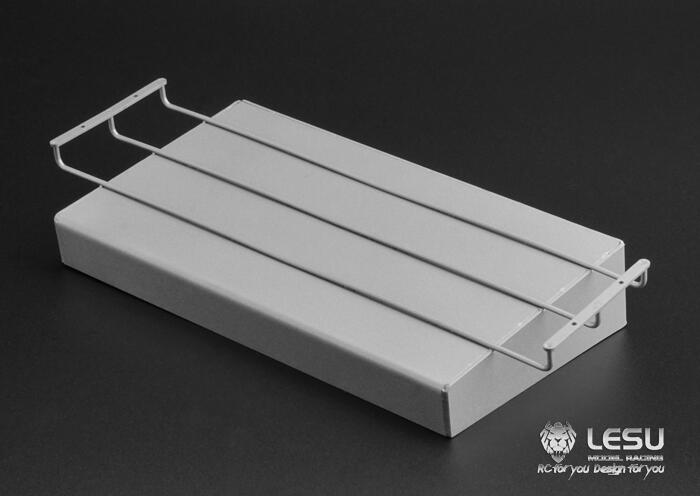 1/14 TAMIYA RC Flat Bed Truck Roof Metal Parts & Canvas Shelf Side Protective Guard Tool Box Ladder - Durable Accessories for Off-Road Model Truck Adventures & DIY Projects