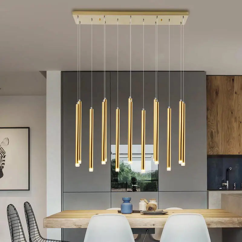 Modern Black & Gold Chandelier - Elegant Dining Room Ceiling Light Fixture for Home Decor | Perfect for Formal Dining Rooms, Wedding Venues & Luxury Interiors