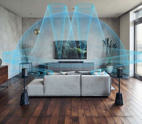 Sony SA RS3S Wireless Rear Speakers for Select Soundbars - Premium Surround Sound for Home Theater, Gaming & Movie Nights