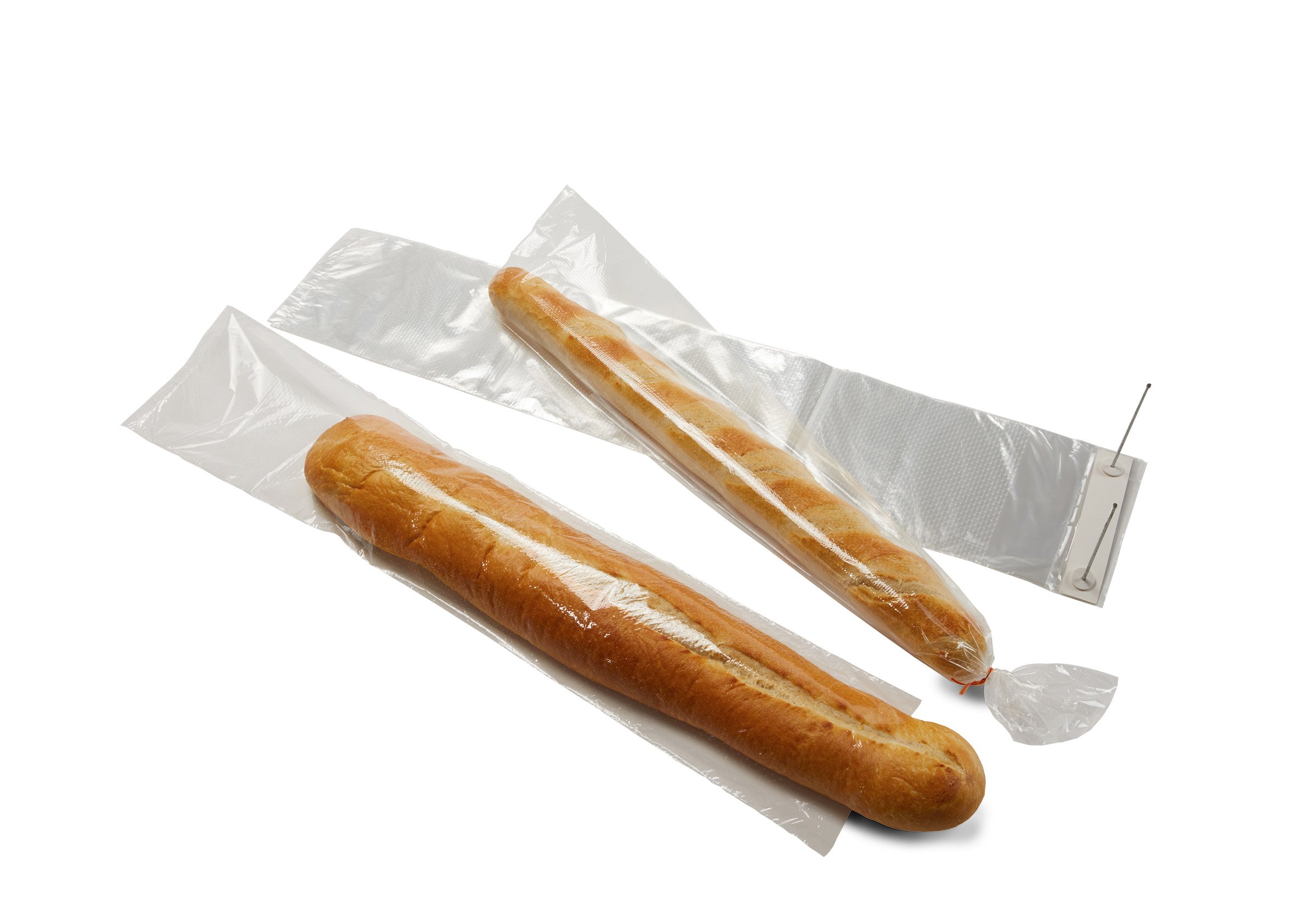 Clear Plastic Bread Bags 7.25x13.125 Inches with 2.5