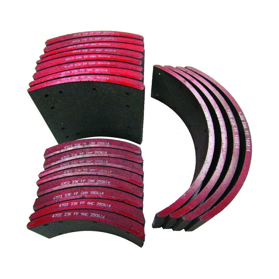 Fortpro 4725 Heavy Duty Brake Lining Set - 23K GAWR, 16.5