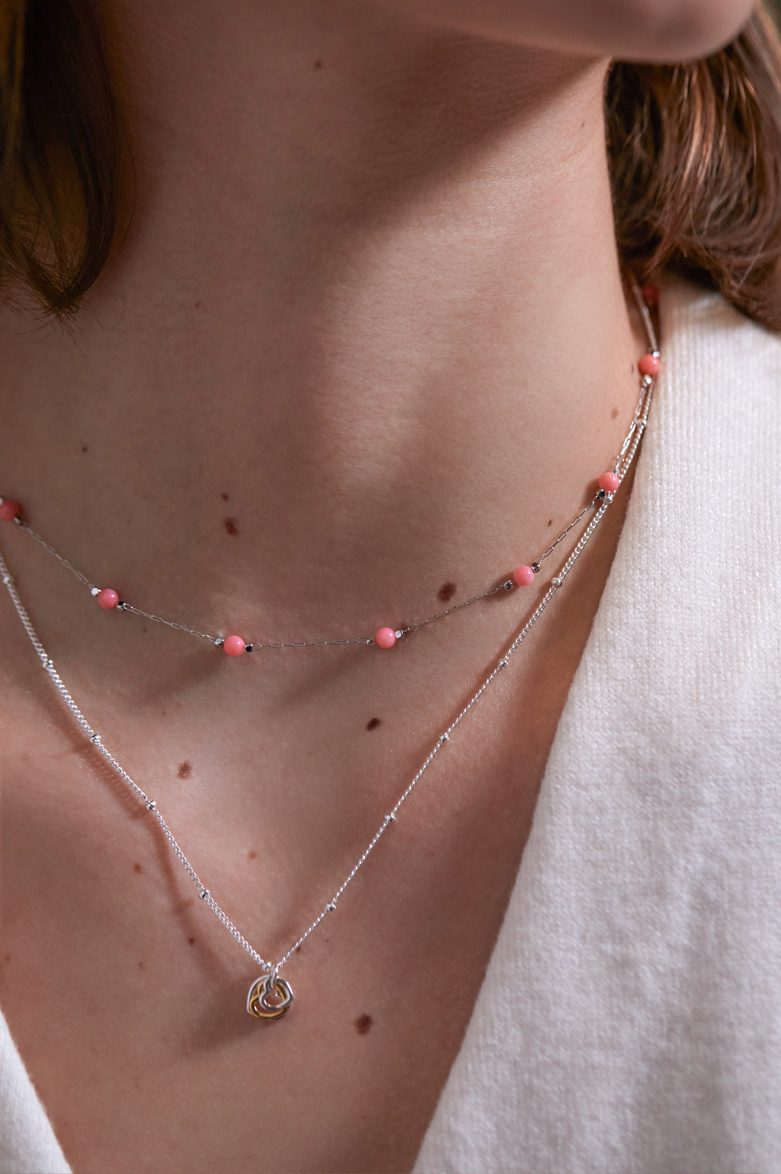 Mixed Triple Heart Necklace - Elegant Layered Gold Silver Rose Gold Pendant for Women | Perfect for Valentine's Day, Anniversary Gifts & Everyday Fashion Jewelry