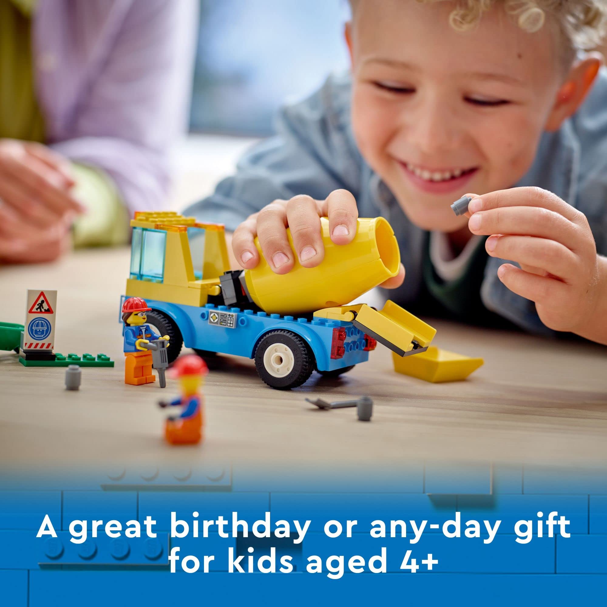 LEGO City Great Vehicles Cement Mixer Truck 60325 Building Toy Set - 85 Pieces STEM Learning Construction Toy for Kids Ages 4+ | Perfect for Preschoolers, Boys & Girls | Creative Play, Birthday Gifts & Educational Activities