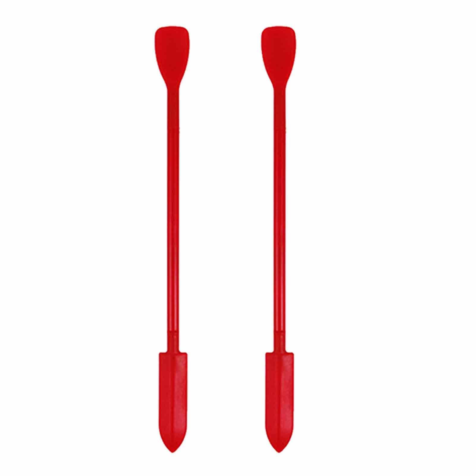 pologmase Makeup Spatula - 2 Pack Reusable Silicone Beauty Spatulas for Cosmetics, Creams, Skincare & DIY Crafts | Perfect for Foundation, Lip Balm, Face Masks & Small Bottle Applications