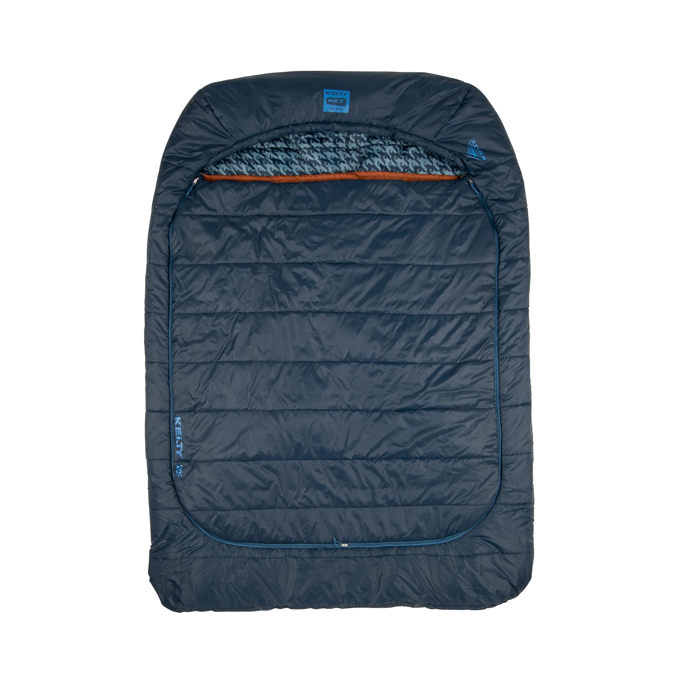 Kelty Tru.Comfort Doublewide 20 Degree Sleeping Bag - 2 Person Synthetic Camping Sleeping Bag for Couples & Family | Warm & Spacious for Backpacking, Hiking & Outdoor Adventures