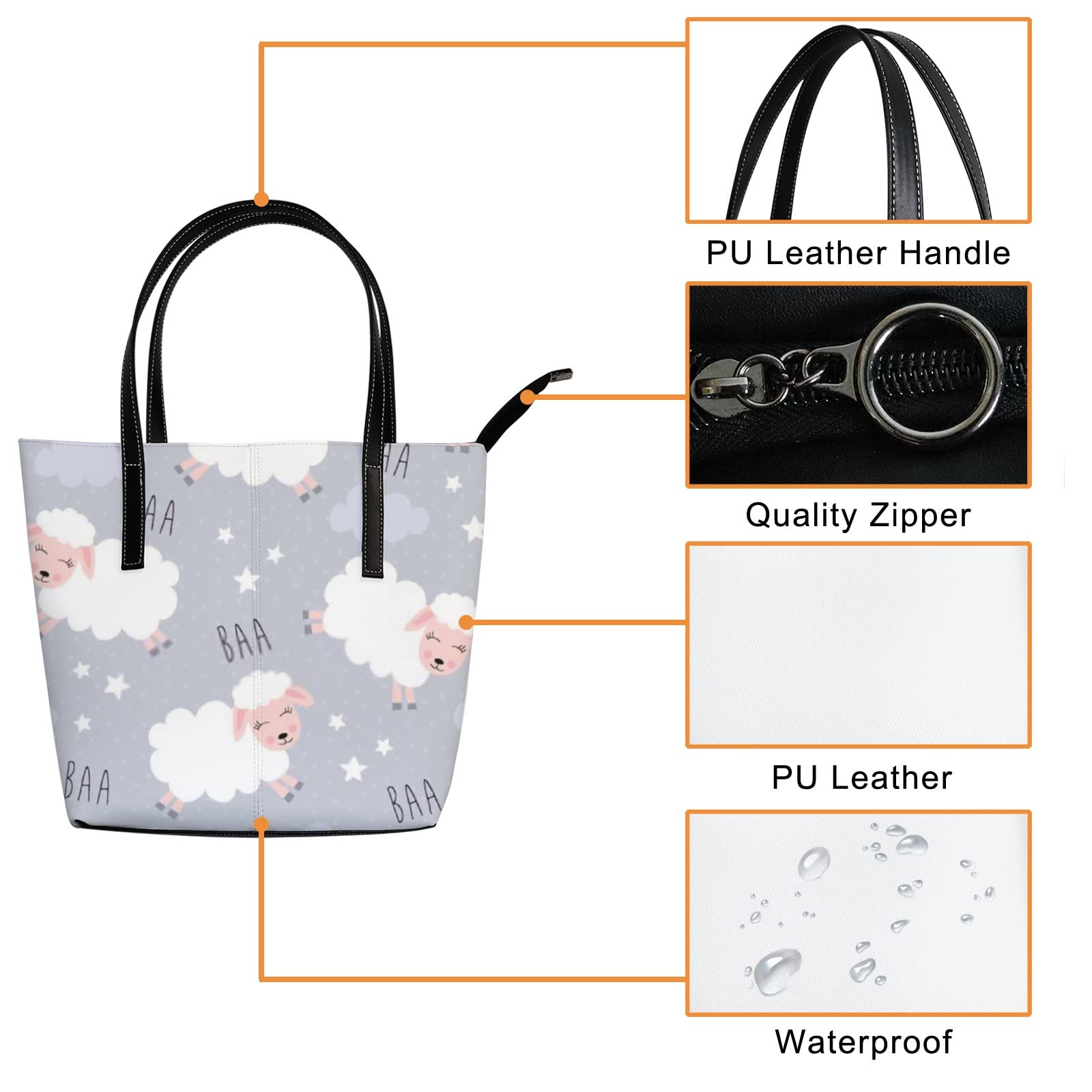 Premium Genuine Leather Tote Bag for Women - Stylish Crossbody Handbag with Adjustable Strap - Perfect for Work, Travel & Everyday Use