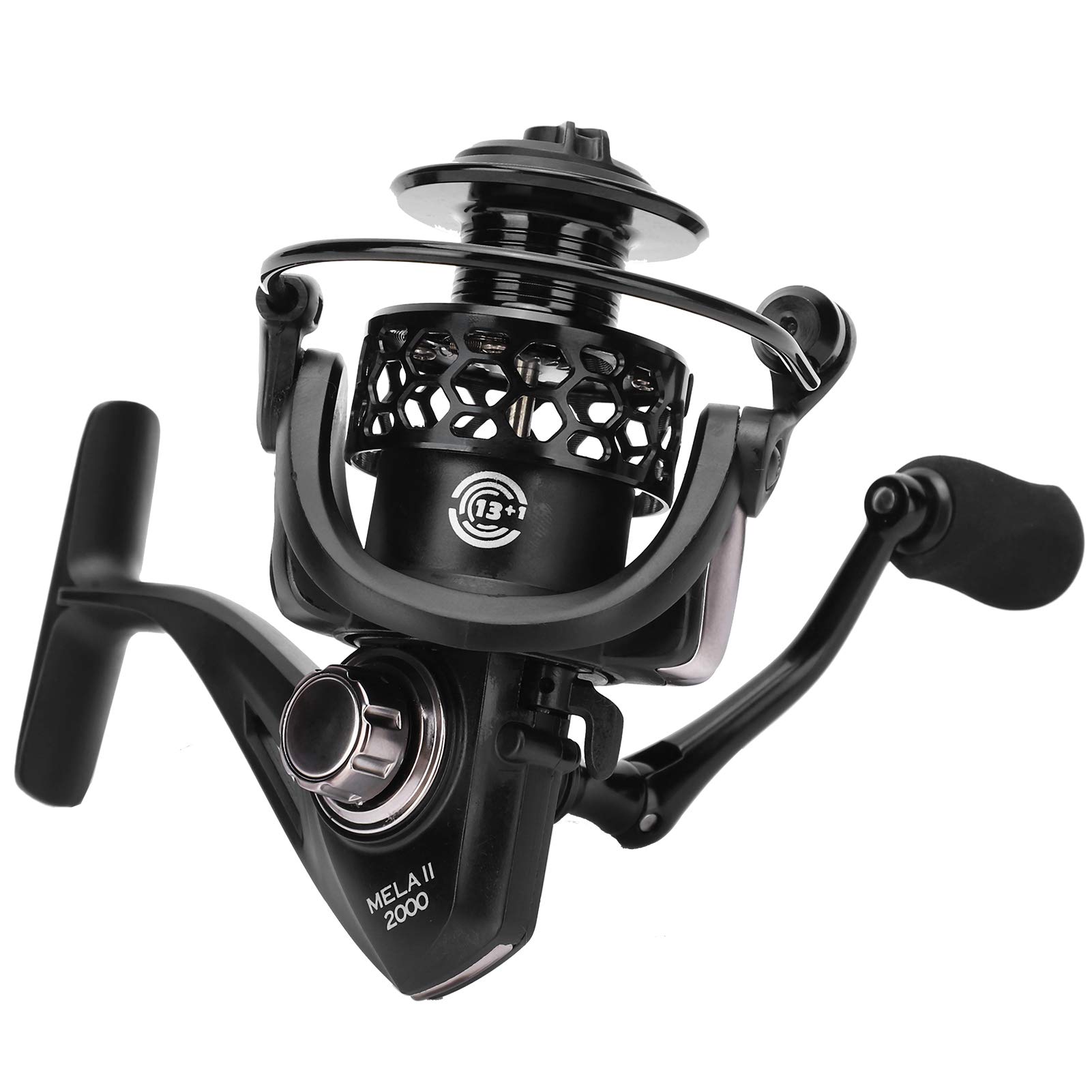 Premium 13+1 Bearing Fishing Reel - Left/Right Hand Interchangeable Spinning Reel for Saltwater & Freshwater Fishing | Ideal for Rock Fishing, Raft Fishing, Sea Fishing & Anchor Pole Use (MELA2000)