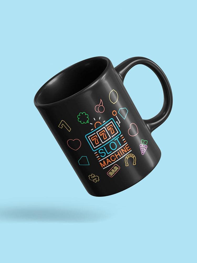 777 Slot Machine Coffee Mug - Vintage Casino Theme Ceramic Cup for Coffee, Tea & Hot Drinks - Perfect for Casino Lovers, Gamers & Gift Giving