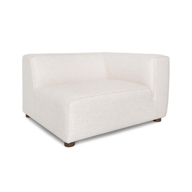 Eros Chair - Shaggy Ecru Upholstered Accent Chair for Living Room, Bedroom, or Office - Cozy Modern Lounge Seating with Plush Fabric