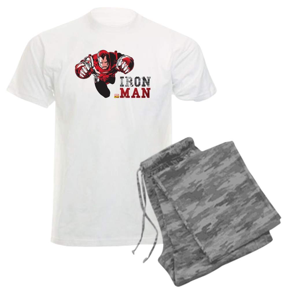 Iron Man Color Splash Men's Lightweight Pajama Set - Superhero Sleepwear for Marvel Fans, Comfortable Lounge Wear for Home & Sleep