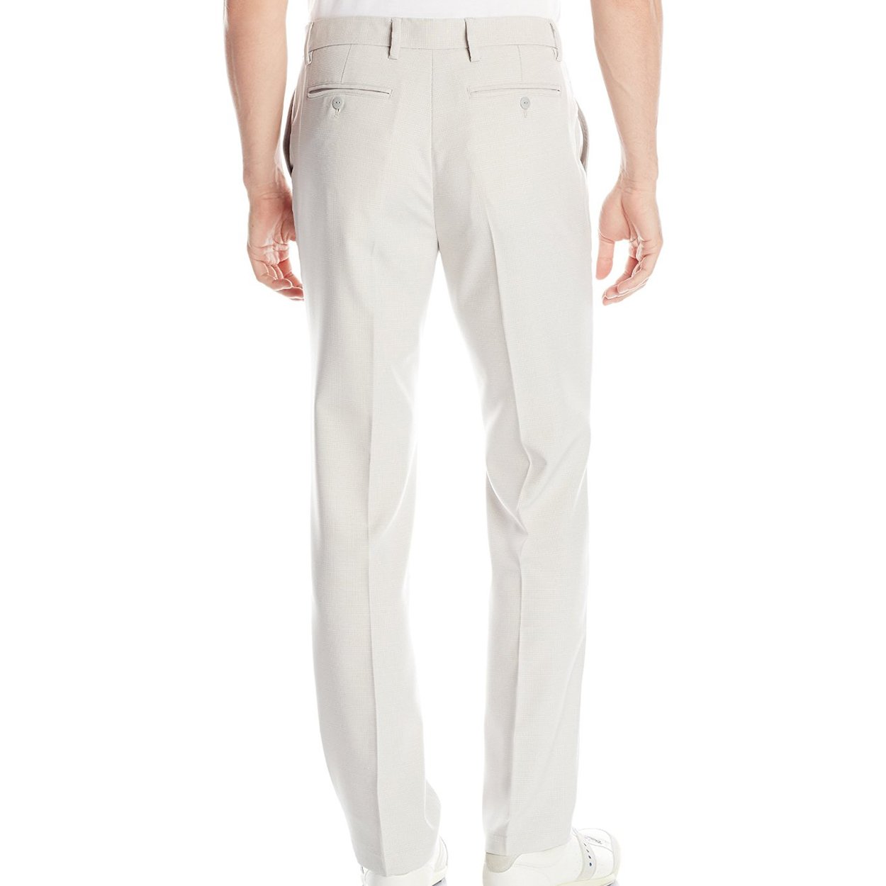 Greg Norman Collection Men's Glen Plaid Dress Pants - Classic Fit, Comfortable & Stylish for Golf, Office & Business Casual Wear
