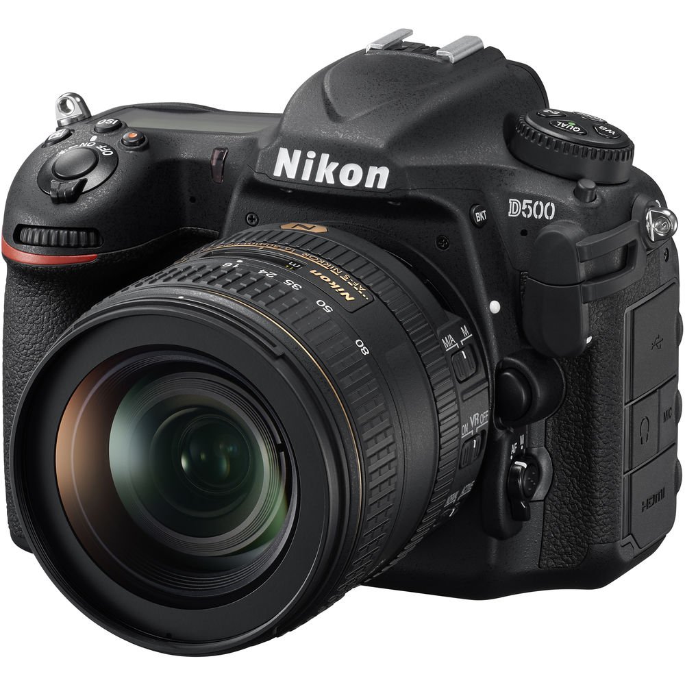 Nikon D500 DX-Format Digital SLR Camera with 16-80mm ED VR Lens (Black) - Professional DSLR for Wildlife, Sports & Travel Photography