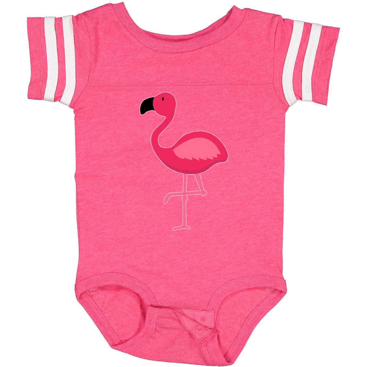 Inktastic Pink Flamingo Baby Bodysuit - Soft Cotton Onesie for Newborns & Infants - Cute Flamingo Print Outfit for Baby Girls & Boys - Perfect for Playdates, Photo Shoots & Everyday Wear