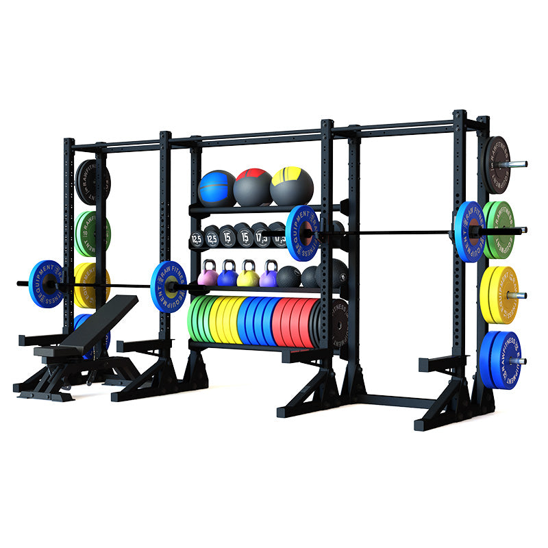 Titan Power Rack HD Half Cage - Heavy Duty Squat Rack for Home Gym, Powerlifting & Strength Training - Perfect for Garage Workouts and CrossFit Training