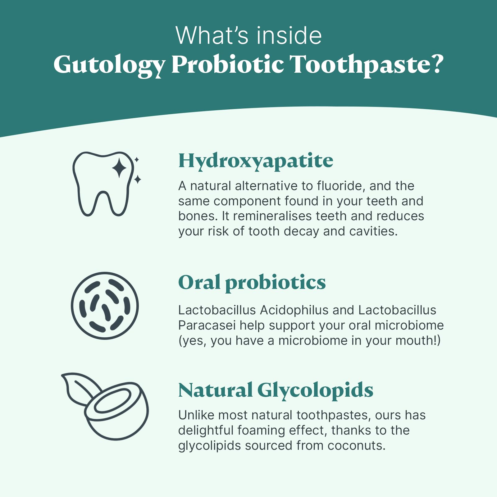 Natural Probiotic Hydroxyapatite Toothpaste - Fluoride-Free 120ml (4.2 Oz) for Teeth Remineralization | Whitening & Sensitivity Relief | Wild Mint Flavor | Safe for Adults & Kids | Ideal for Daily Oral Care & Travel