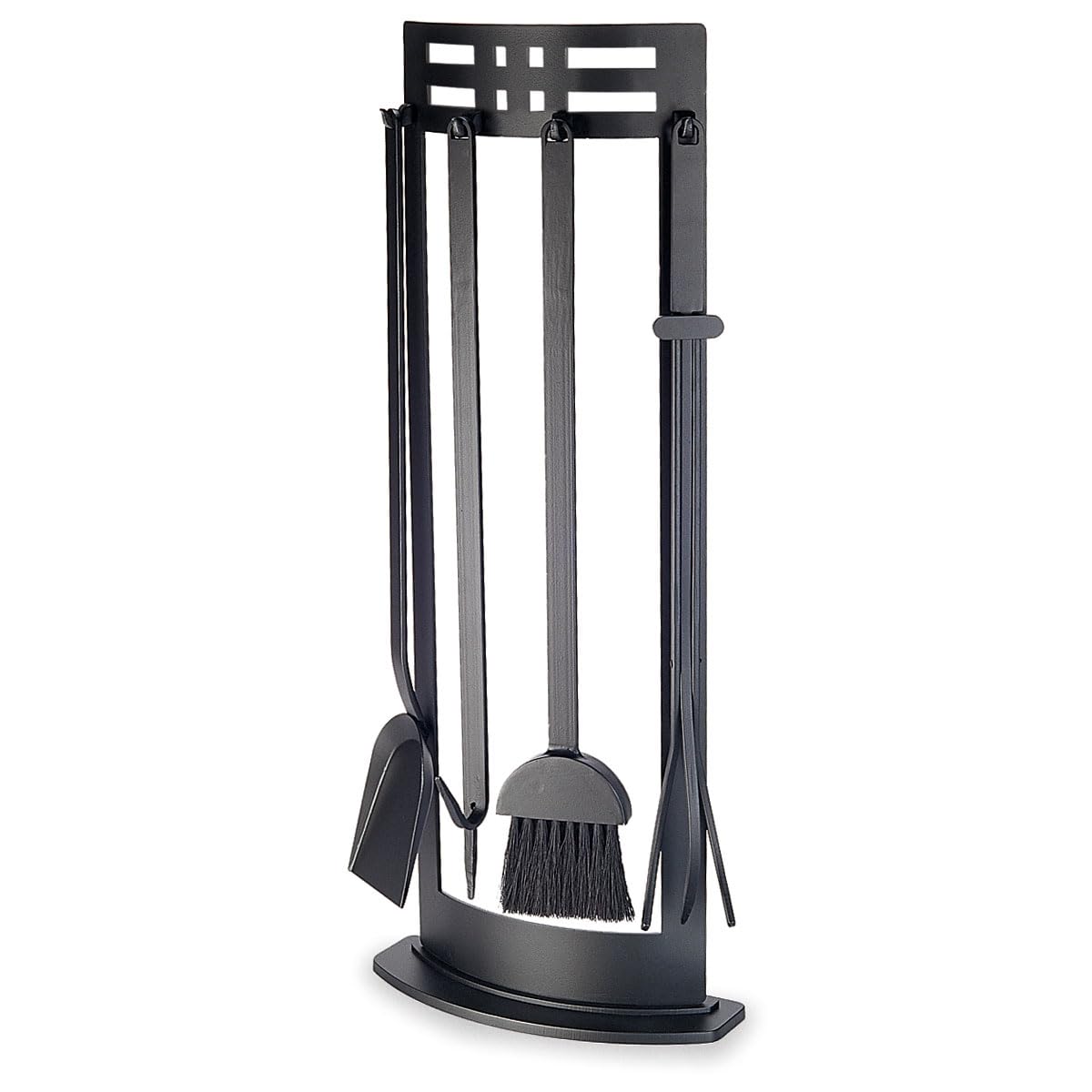 Pilgrim Home & Hearth 18178 Premium Fireplace Tool Set - 4-Piece Heavy Duty Steel Fireplace Accessories for Indoor & Outdoor Fire Pits, Fireplace Maintenance & Home Decor
