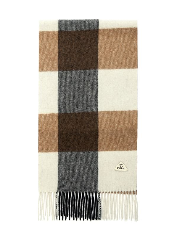Wool Tartan Scarf - Warm Plaid Blanket Wrap for Women & Men - Soft Winter Fashion Accessory for Outdoor Activities, Travel & Cold Weather