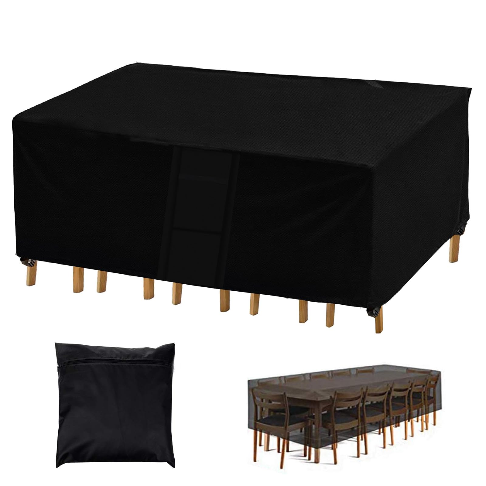 Heavy Duty 600D Waterproof Dining Table Cover 71