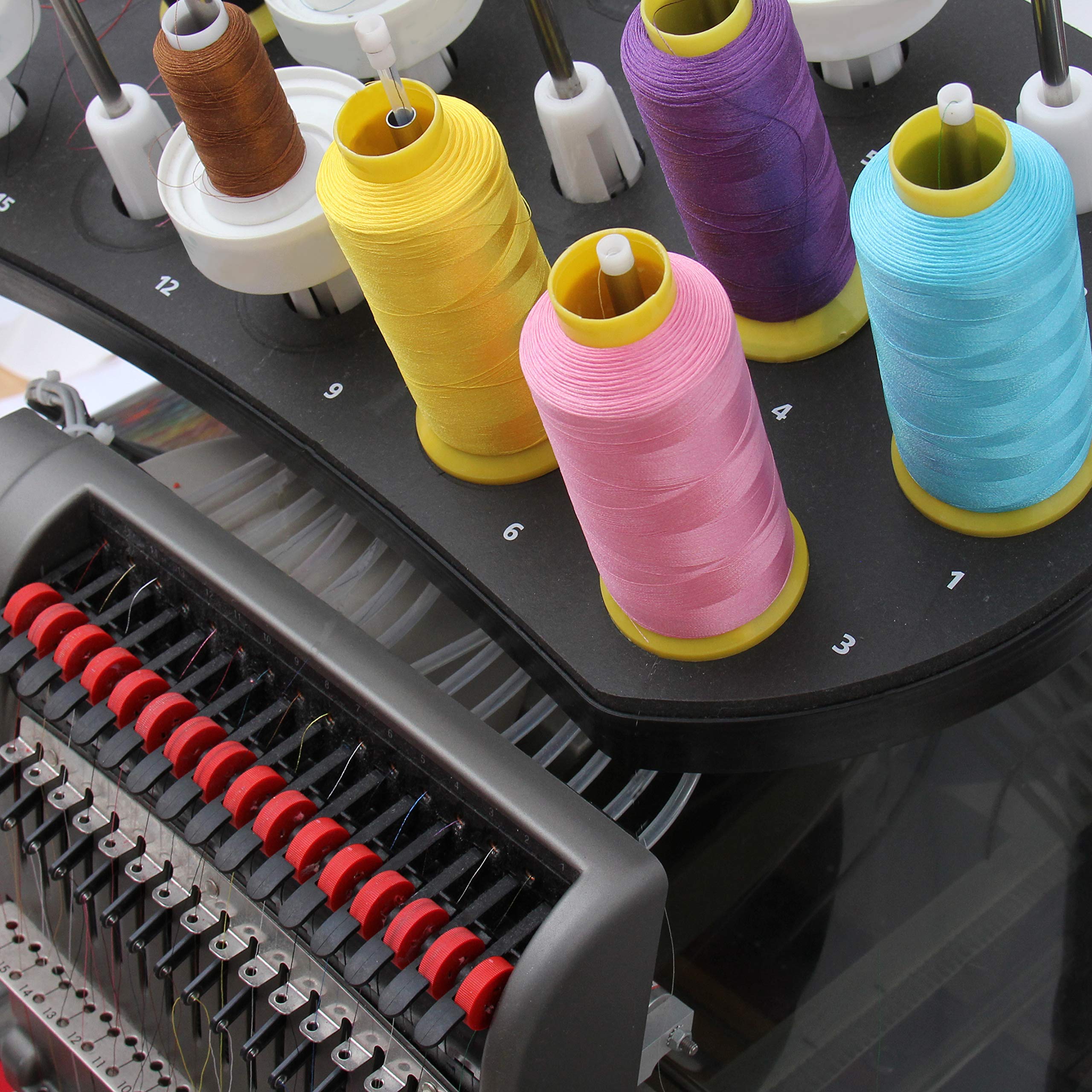 Threadart 5000m Polyester Machine Embroidery Thread Cones - 40wt (5500 Yards) | Compatible with Janome, Bernina & Most Sewing Machines | No.175 Autumn Green | Perfect for Quilting, Embroidery & Professional Sewing Projects