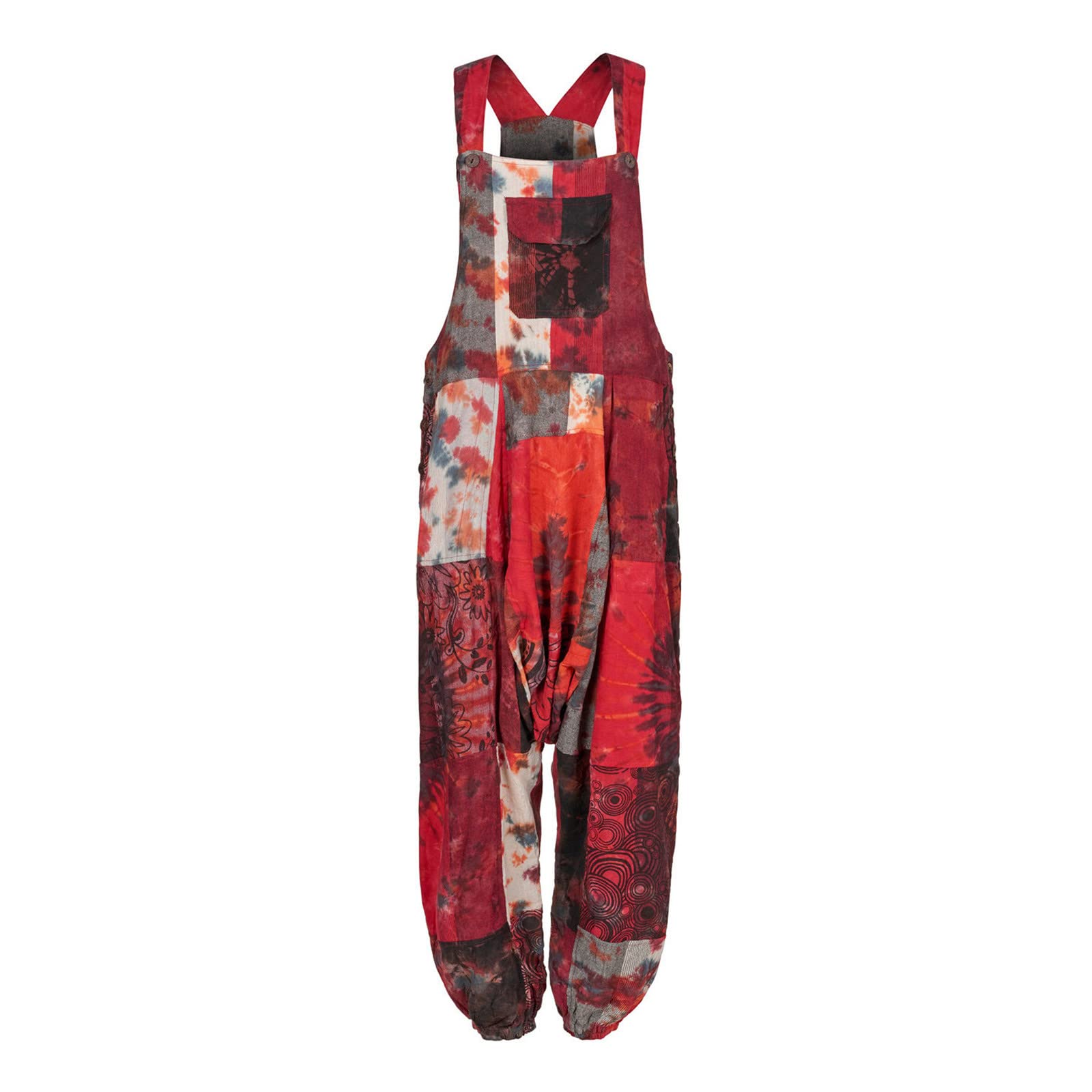 2022 Women's Sleeveless Overalls Jumpsuit - Casual Solid Summer Wide Leg Bib Pants with Button Pockets - Perfect for Beach, Vacation, and Outdoor Activities