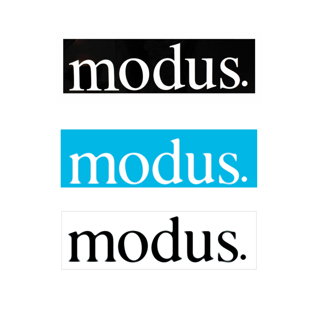 Modus Logo Ramp Sticker - Medium Size Vinyl Decal for Skateboards, Scooters & Bikes - Perfect for Skate Parks, Street Riding & Customizing Sports Gear