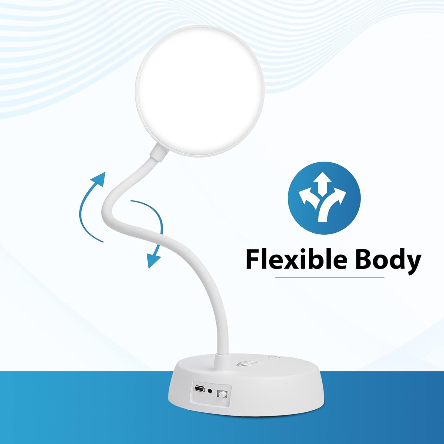 Rechargeable LED Desk Lamp with 3 Color Modes - Warm Light Touch Control Table Lamp for Students Reading & Eye Protection | 6-Month Warranty | Perfect for Study, Office, and Bedroom Use