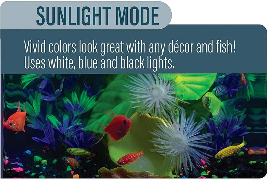 GloFish Color Changing LED Aquarium Light - Enhance Your Fish Tank with Vibrant Colors | Perfect for Freshwater & Saltwater Tanks, Night Viewing & Mood Lighting