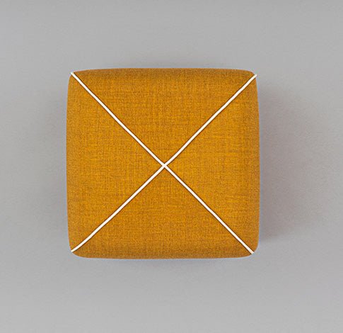 Joe Colombo Crossed Pouf - Modern Stylish Ottoman for Living Room, Bedroom & Lounge - Perfect Footrest, Extra Seating & Decorative Accent