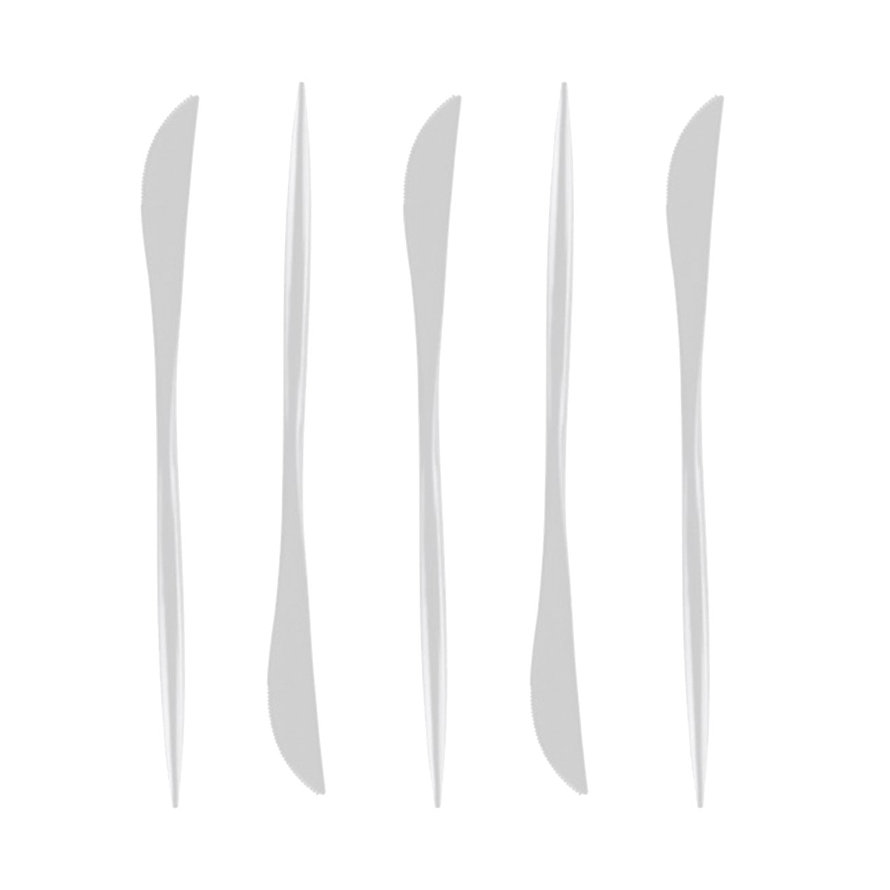 Premium 32-Piece White Flatware Set - Elegant Dinnerware for Parties, Weddings & Formal Dining - Durable Stainless Steel Cutlery Collection