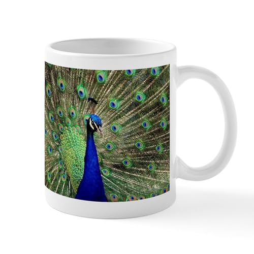 White - Peacock Mugs
