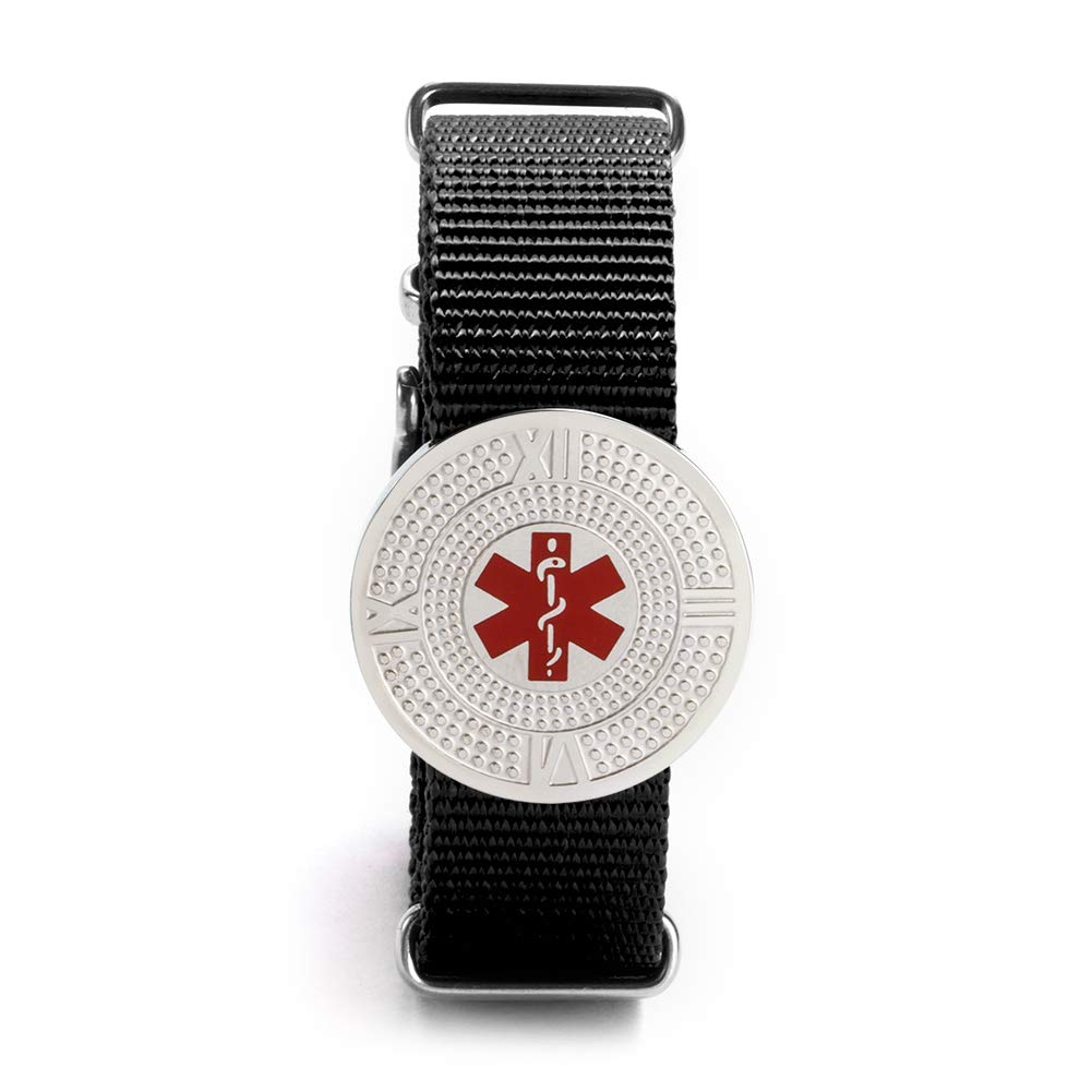Personalized Medical Alert ID Bracelet - Adjustable Waterproof Emergency Bracelet for Men & Women - Free Engraving - Ideal for Sports, Travel & Daily Safety