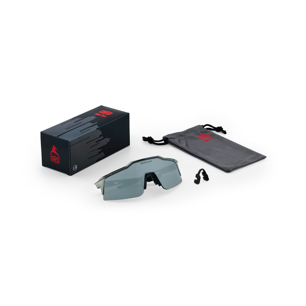 Speedcraft SL Soto 1 Sunglasses - 100% UV Protection - Polished Black Chrome Frame with HiPER Mercury Mirror Lenses - Perfect for Running, Cycling & Outdoor Sports