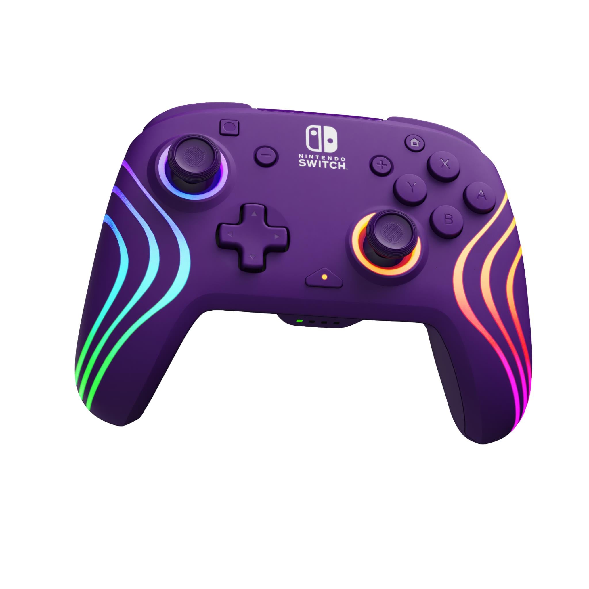 Afterglow Wave Wireless Controller for Nintendo Switch - Purple | Ergonomic Design, Motion Controls, HD Rumble | Perfect for Gaming at Home or On-The-Go