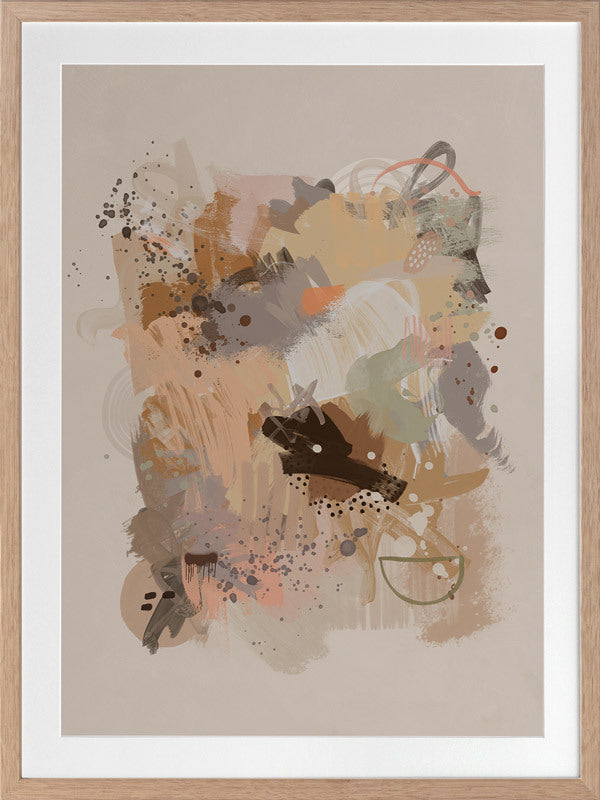 Dust Cloud Framed Art Print - Modern Wall Decor for Living Room, Bedroom & Office - Perfect for Home & Office Decoration