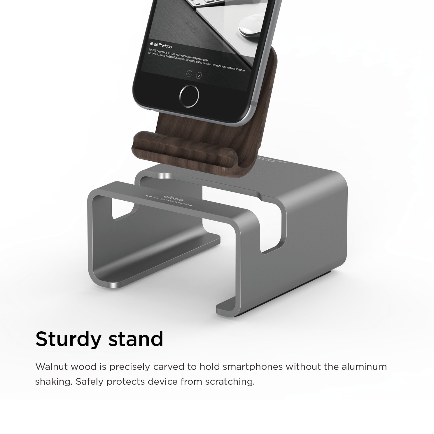 Premium Aluminum M3 Stand for iPhone, iPad, Galaxy - Home & Office Use