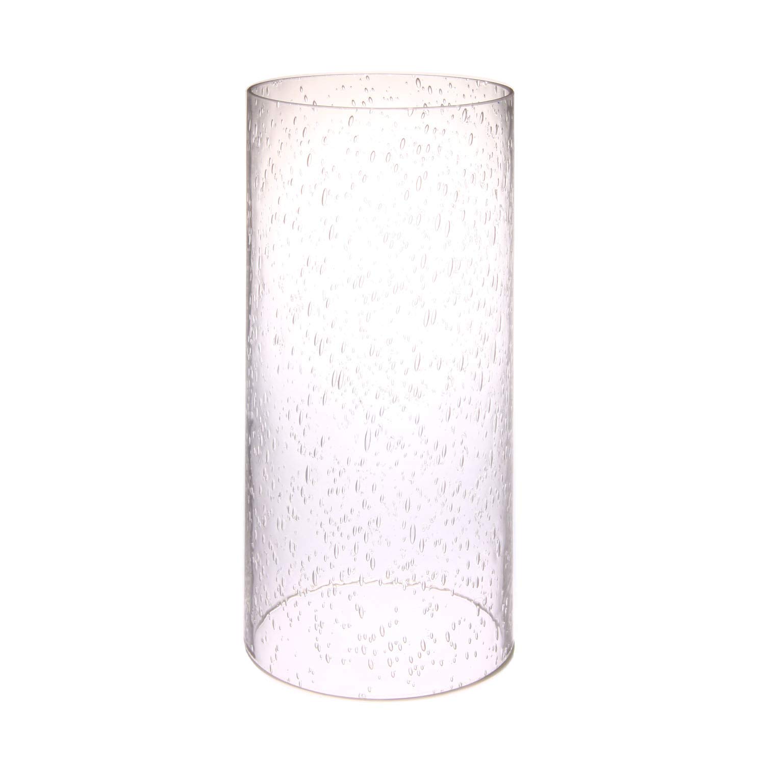 Large Clear Bubble Glass Cylinder Tube - 4.5x12 Inch Open Ended Lamp Shade Replacement for DIY Lighting, Home Decor & Scientific Experiments | Multiple Sizes Available