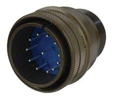 12-Position Circular Connector Plug Size 28 with Cable (97-3106A-28-18P) - Durable Electrical Connector for Industrial Equipment, Automation Systems & Harsh Environments