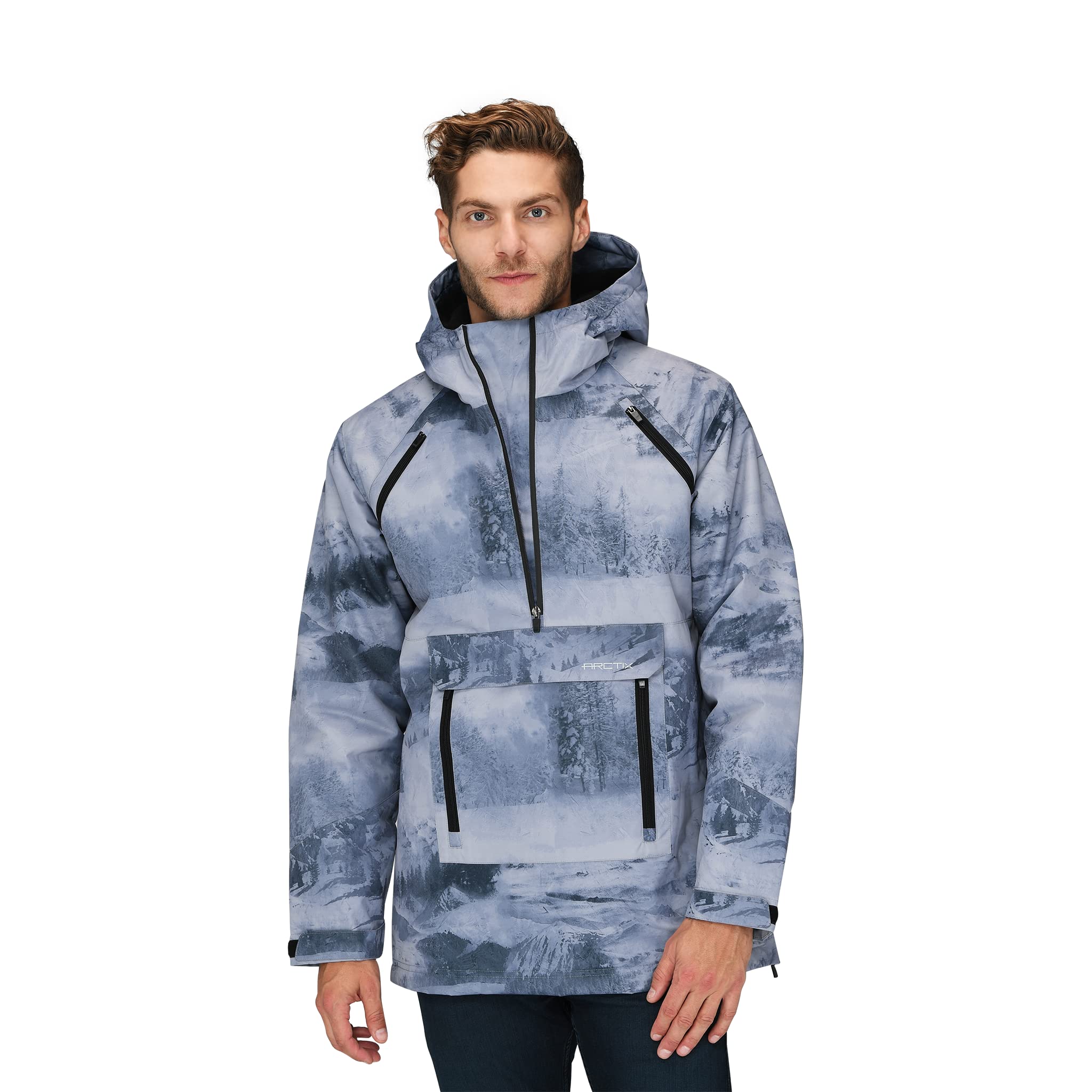 Arctix Men's Ozark Fleece Pullover Hoodie - Lightweight, Warm Winter Jacket for Outdoor Hiking, Camping & Casual Wear