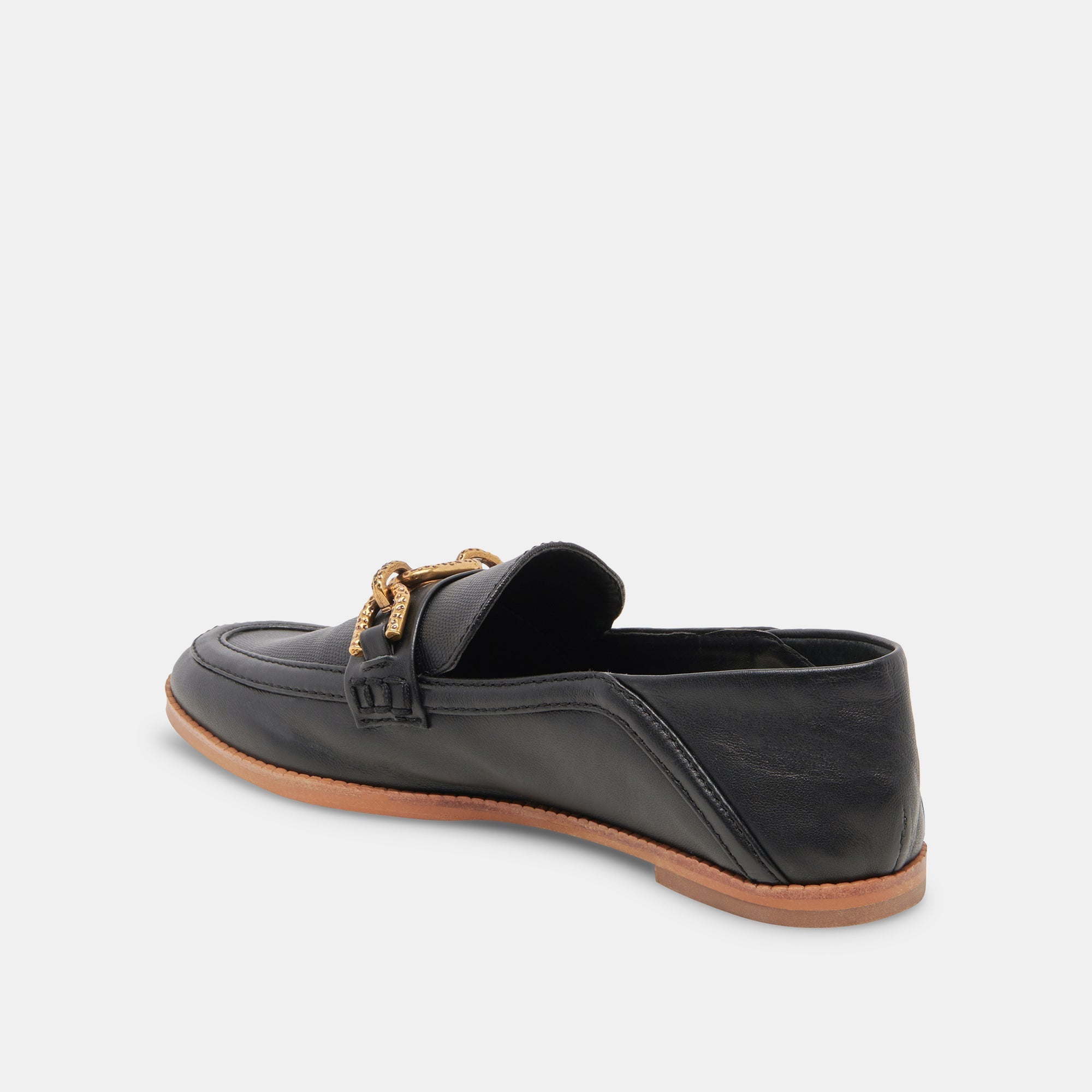 Reign Flats Black Leather Shoes for Women - Stylish & Comfortable Casual Footwear for Work, Travel & Everyday Wear
