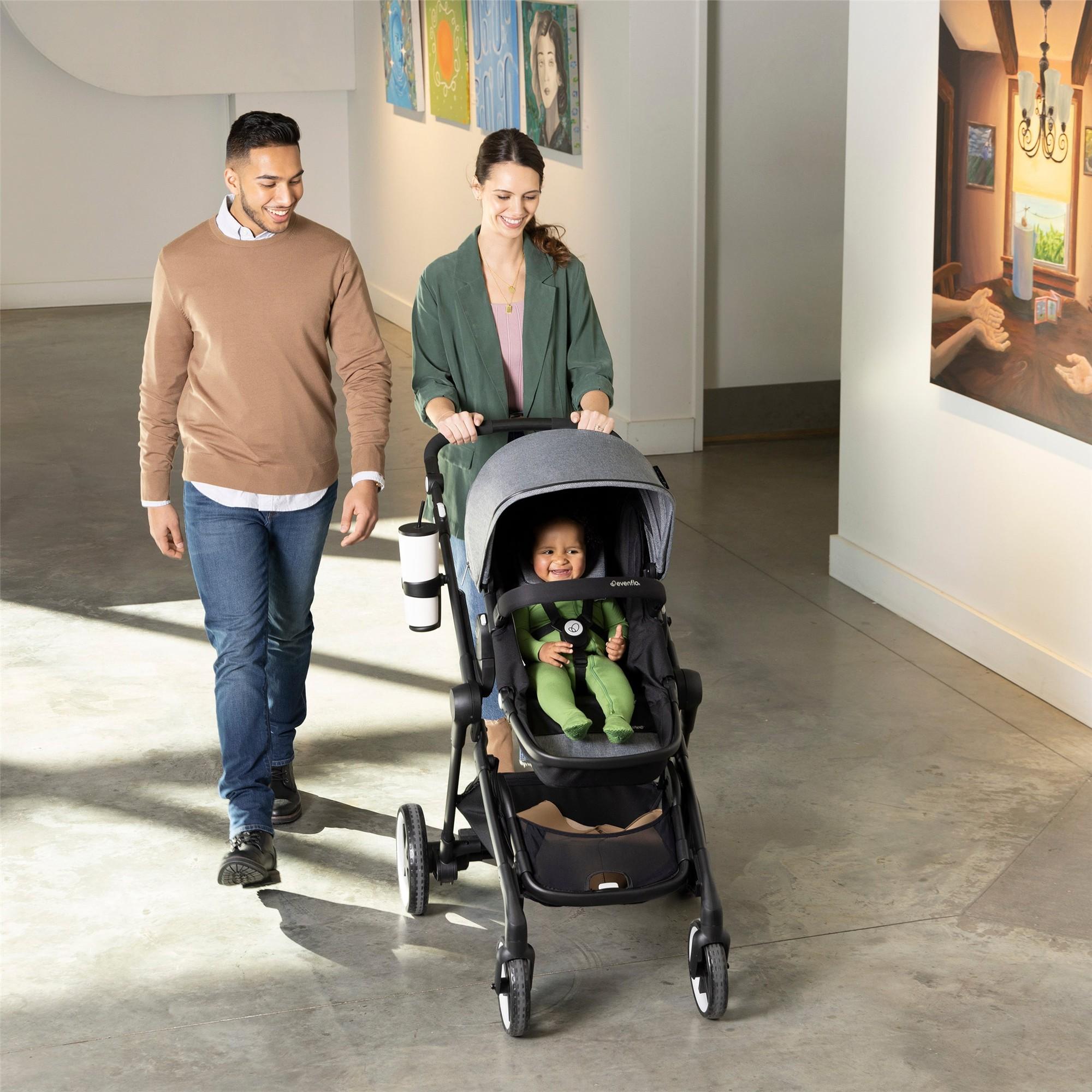 Evenflo Gold SensorSafe Pivot Xpand Travel System - 3-in-1 Stroller, Car Seat & Bassinet Combo for Newborns to Toddlers | Safe & Comfortable Baby Travel Solution for Shopping, Walks & Family Outings