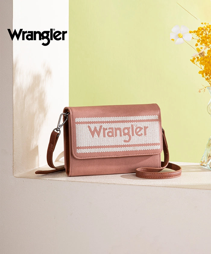 Wrangler Flap Canvas Mini Crossbody Purse for Women - Stylish Small Shoulder Bag with Adjustable Strap - Perfect for Travel, Shopping & Everyday Use