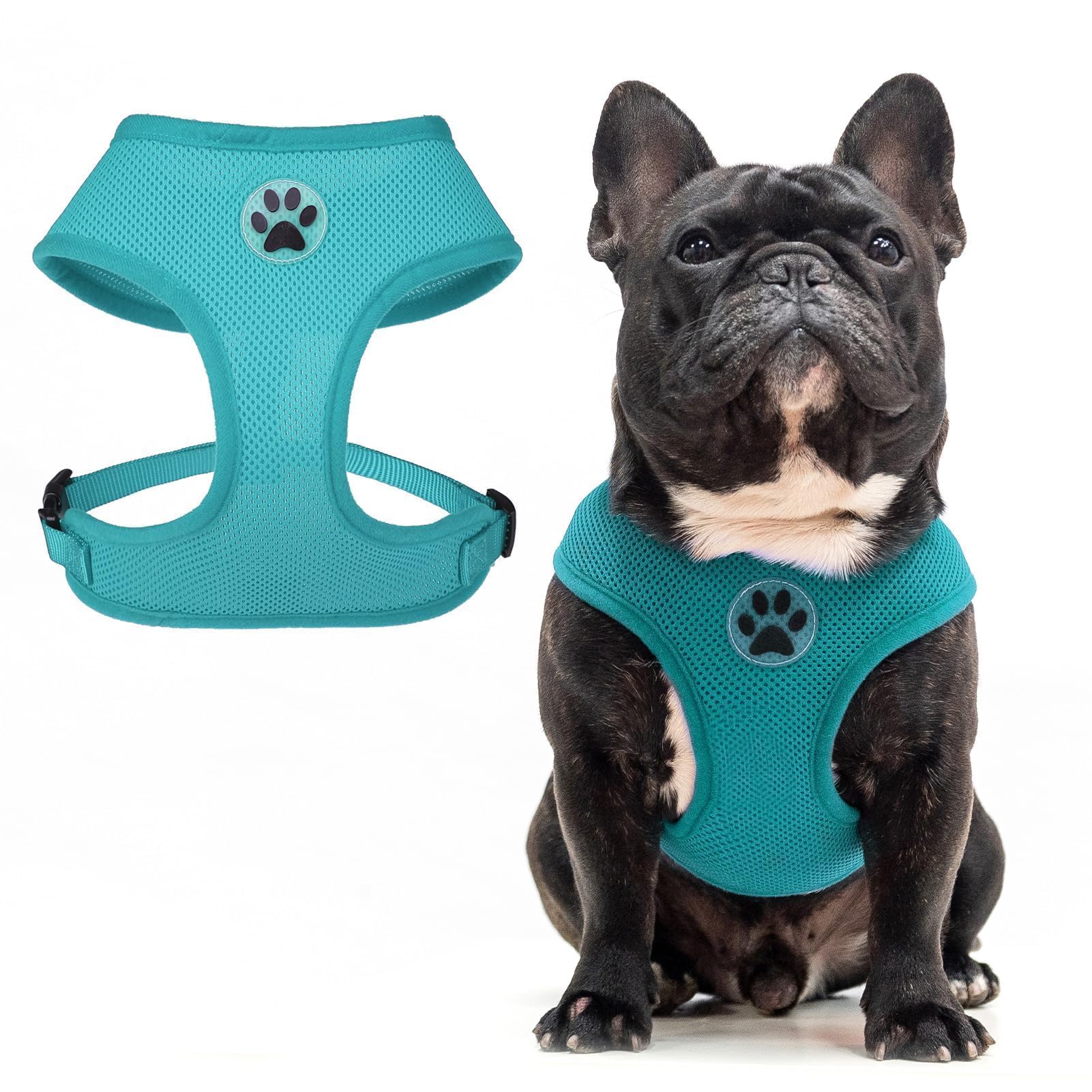 BINGPET No Pull Adjustable Dog Harness - Breathable Mesh Vest for Small & Medium Dogs - Perfect for Walking, Training & Outdoor Adventures
