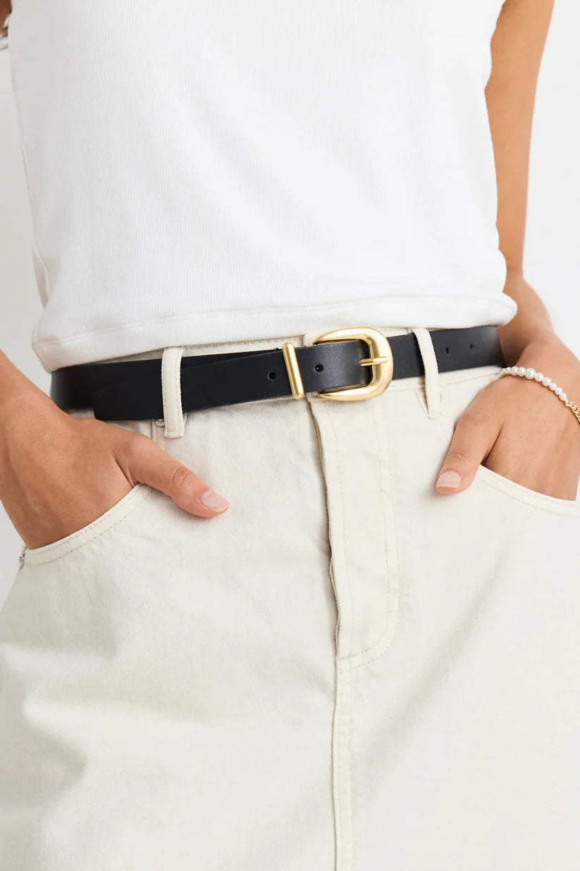 Premium Gold Buckle Black Genuine Leather Belt for Men - Classic Dress & Casual Wear - Perfect for Office, Wedding & Everyday Outfits